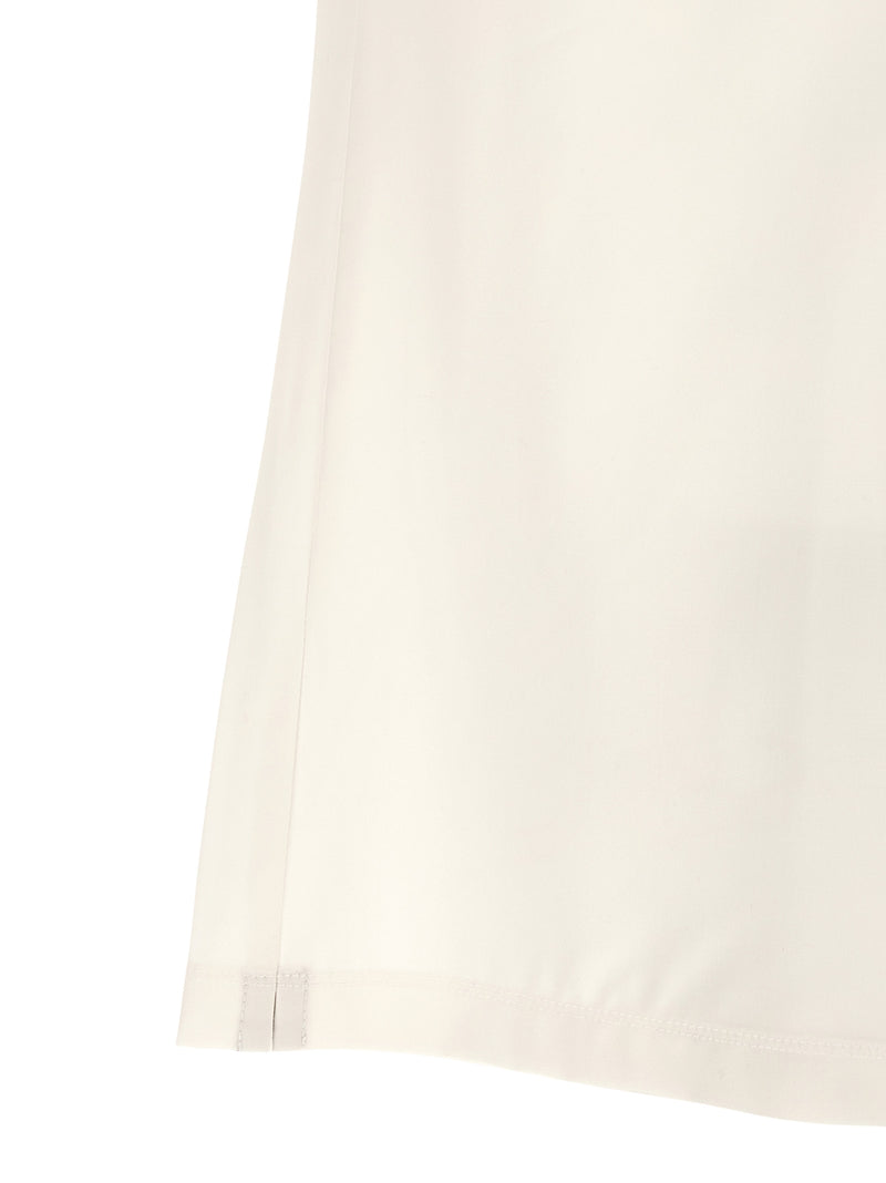 Brunello Cucinelli White Virgin Wool Polo Shirt