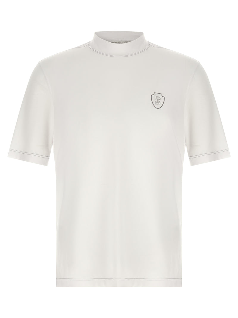 Brunello Cucinelli White Polyamide T-Shirt
