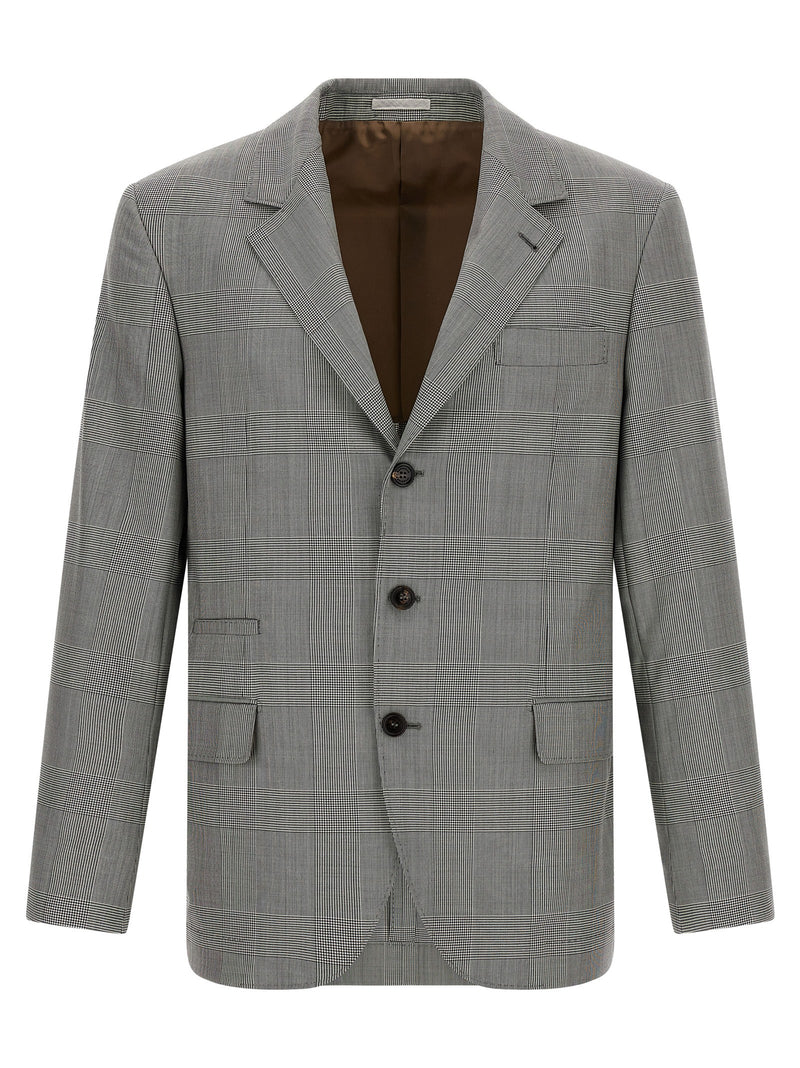 Brunello Cucinelli Gray Virgin Wool Blazer