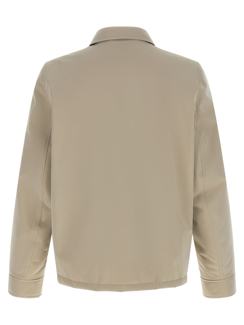 Brunello Cucinelli Gray Polyester Full-Length Jacket