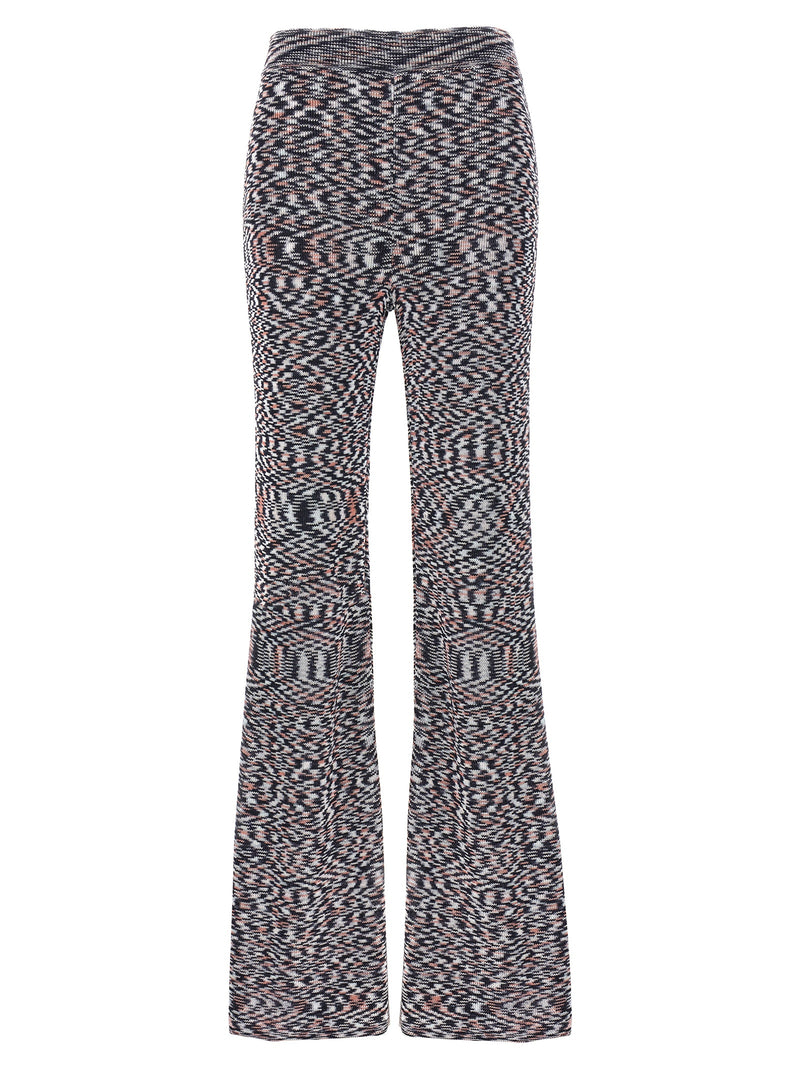Pantalon évasé multicolore en viscose Missoni