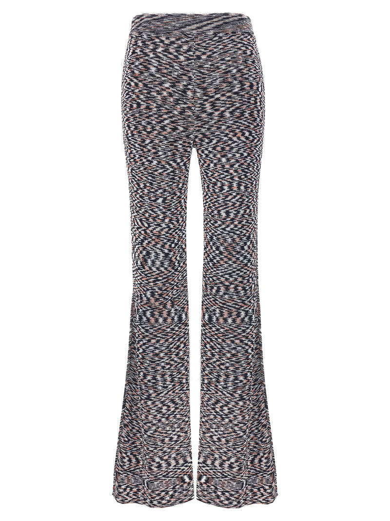 Pantalon évasé multicolore en viscose Missoni