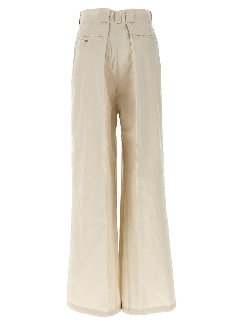 Maison Margiela Beige Cotton Casual Pants