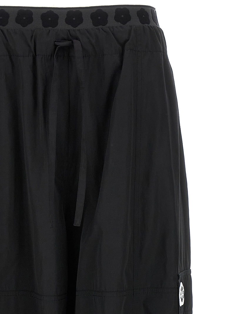 Kenzo Black Polyester Cargo Pants