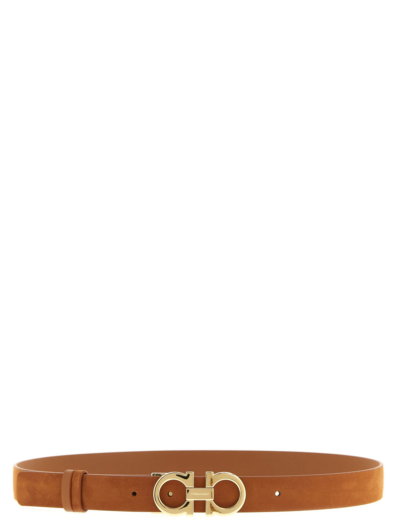 Ferragamo Brown Calfskin Regular Belt
