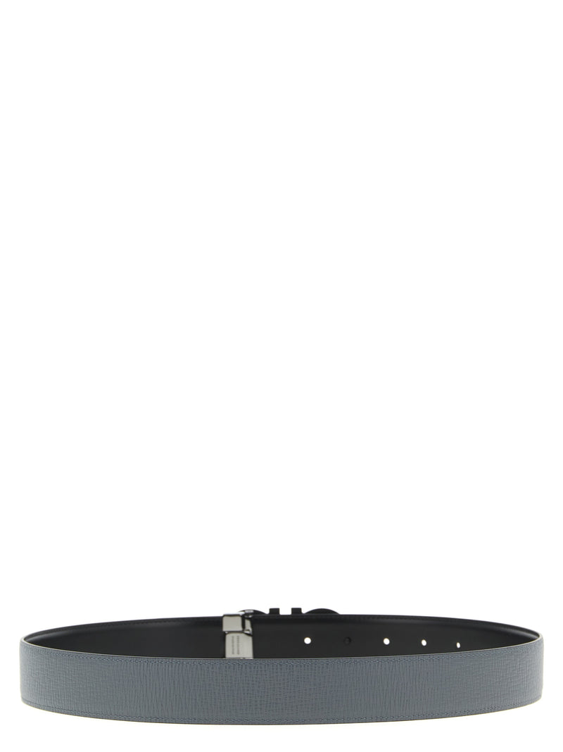 Ferragamo Gray Calfskin Regular Belt