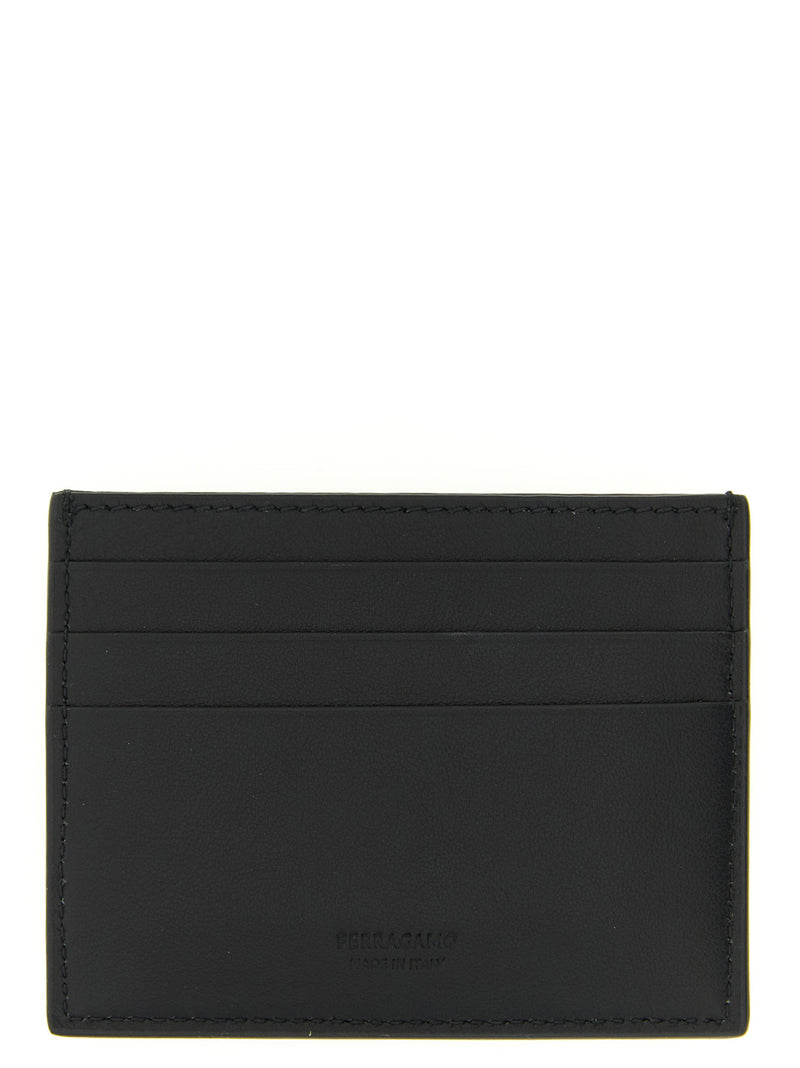 Ferragamo Black Calfskin Cardholder