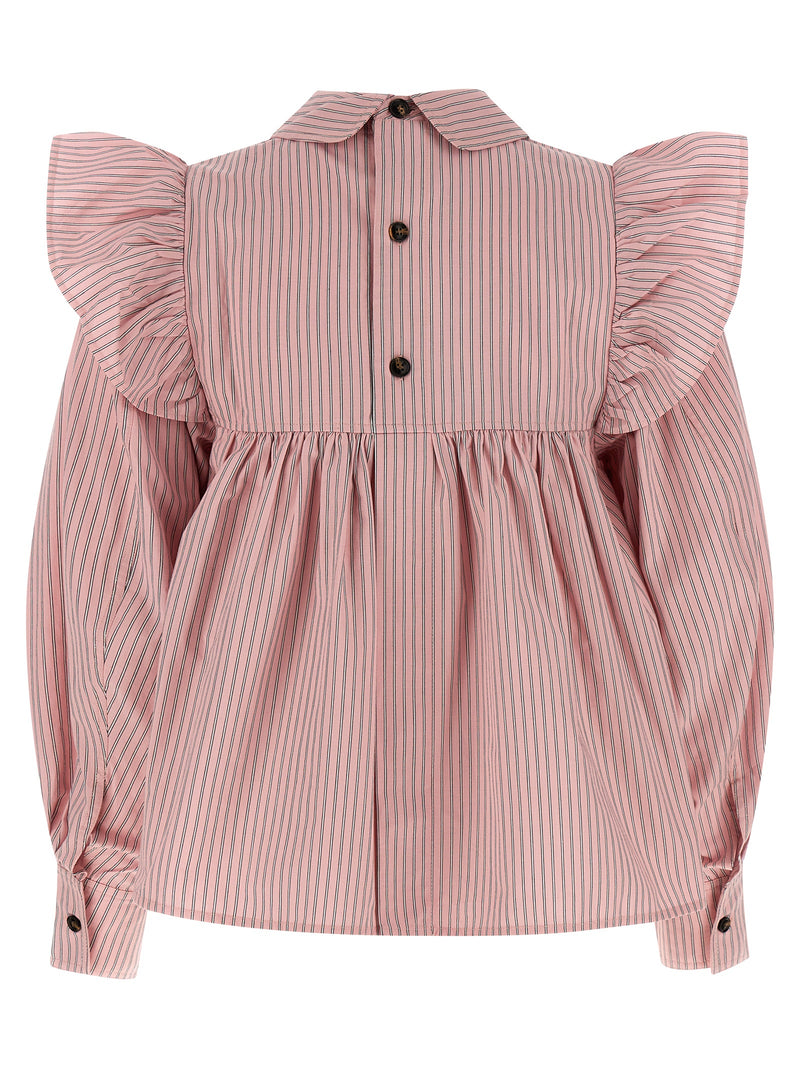 Ganni Multicolor Organic Cotton Blouse