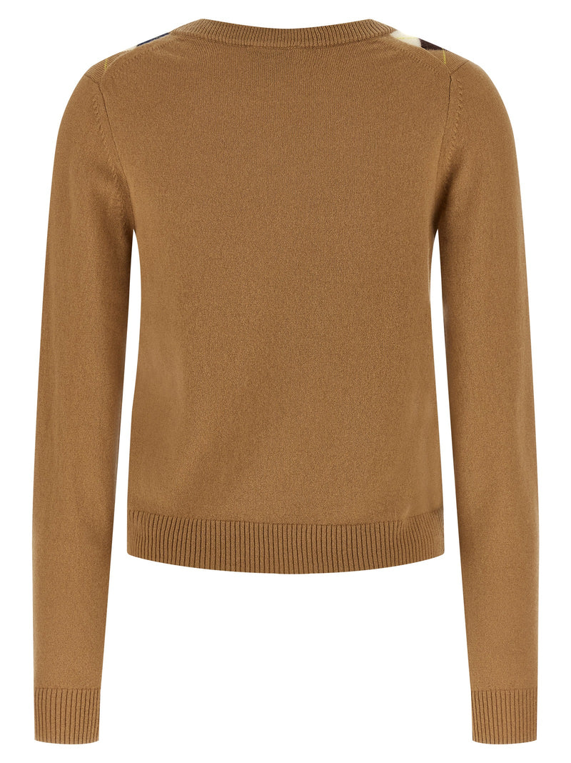 Ganni Beige Wool Cardigan