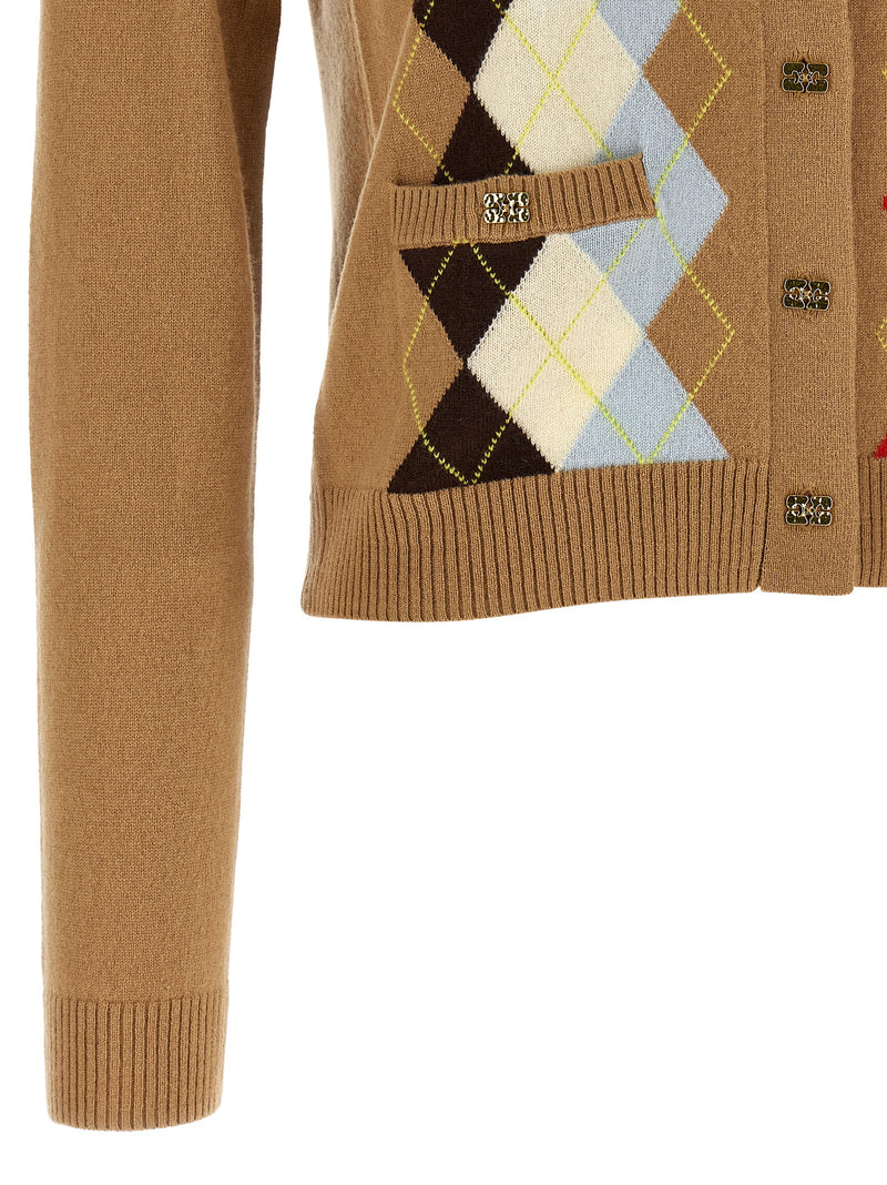 Ganni Beige Wool Cardigan