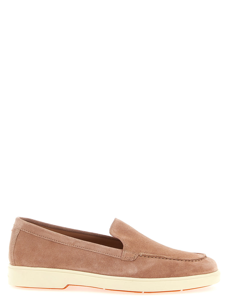 Santoni Multicolor Calfskin Slip-On Loafers
