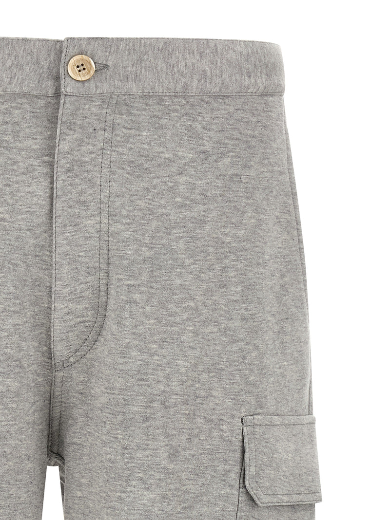 Brunello Cucinelli Gray Cotton Bermuda Shorts