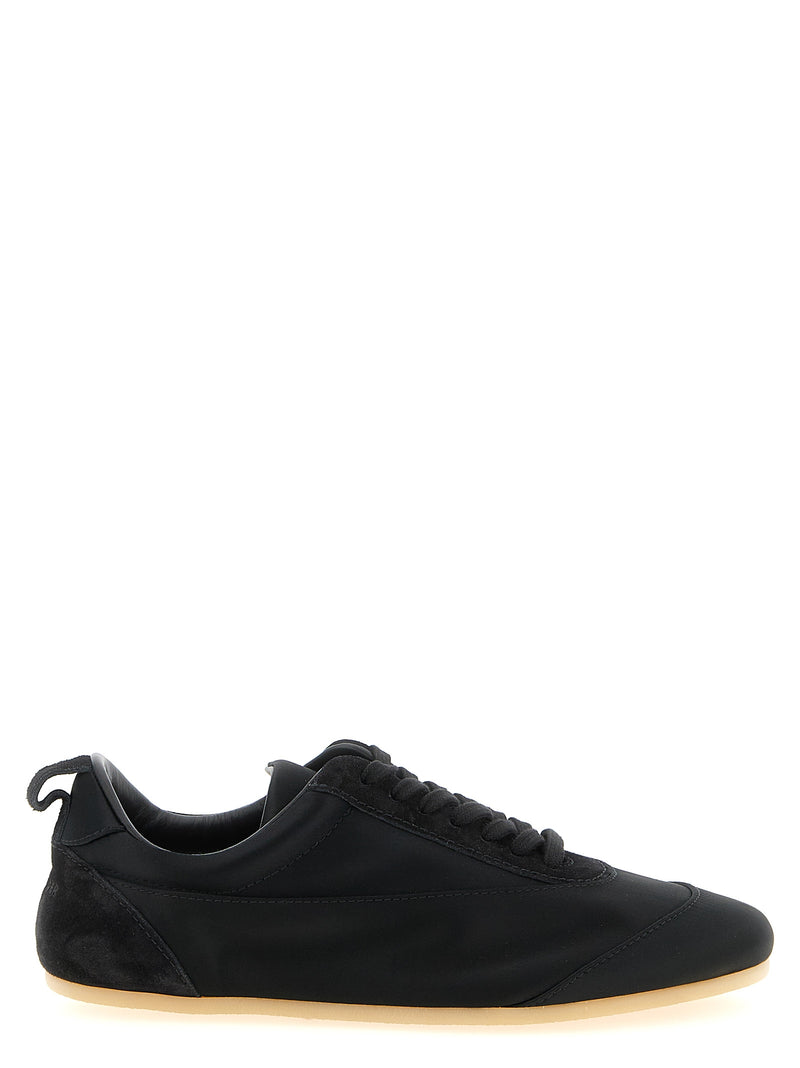Jil Sander Black Cotton Low Top Sneakers