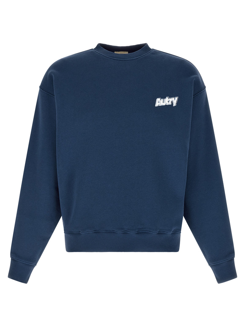 Autry Blue Cotton Sweatshirt