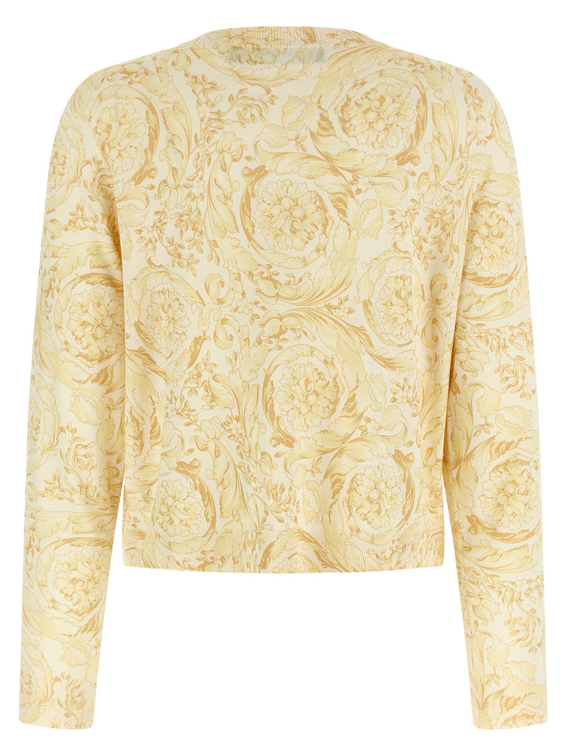 Versace Bicolor Silk Cardigan