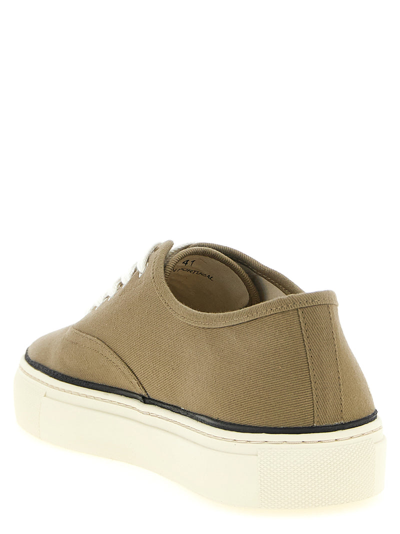 Jacquemus Bicolor Cotton Low Top Sneakers