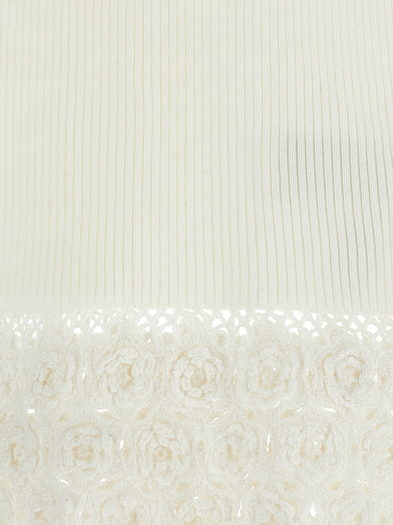Ganni White Organic Cotton Sleeveless Jacket