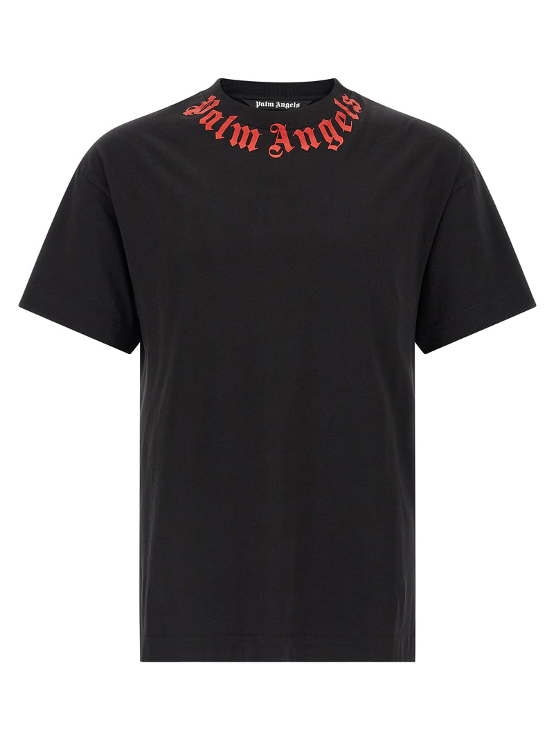 Palm Angels Black Cotton T-Shirt