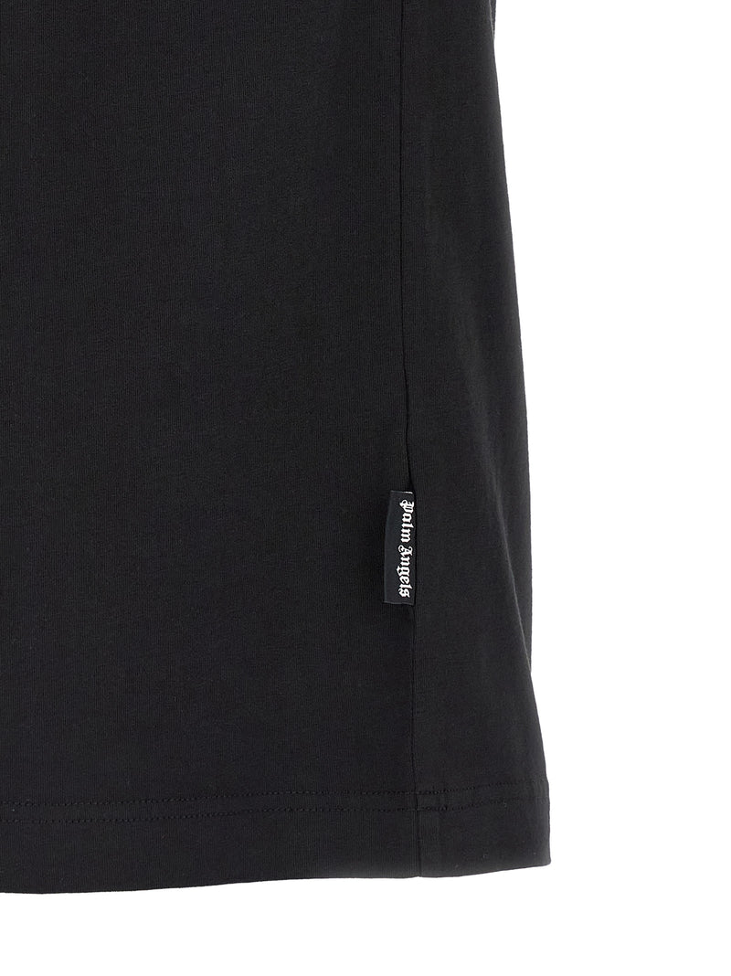 Palm Angels Black Cotton T-Shirt