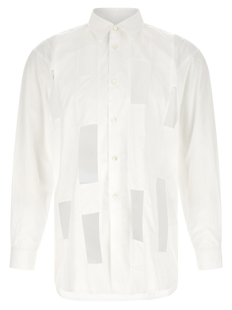 Comme Des Garçons White Cotton Blouse