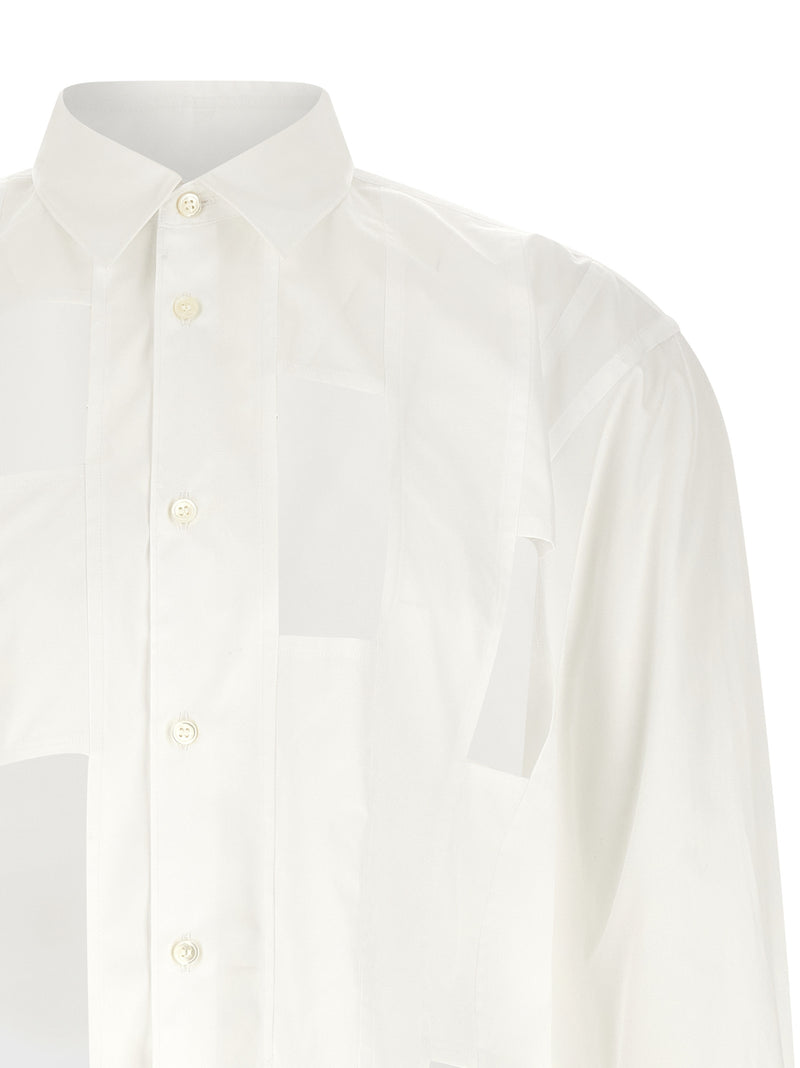 Comme Des Garçons White Cotton Blouse
