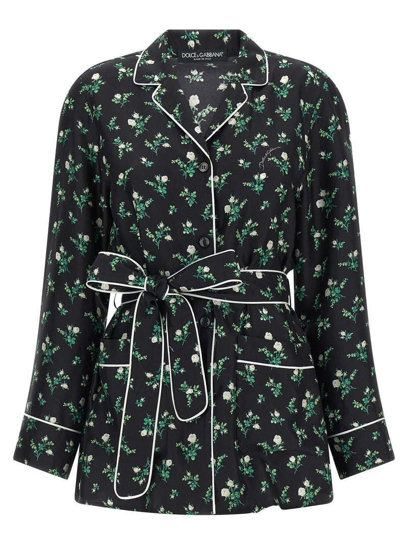 Dolce & Gabbana Black Silk Blouse