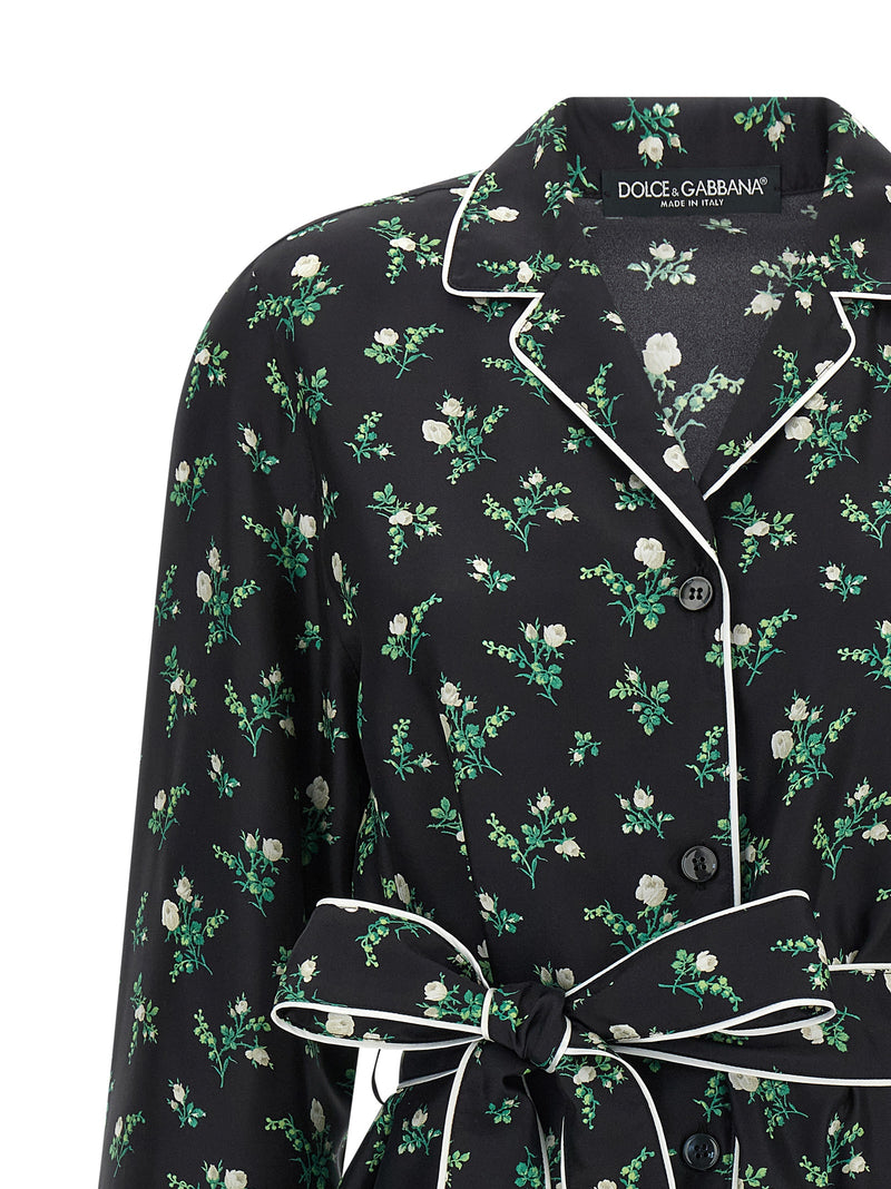 Dolce & Gabbana Black Silk Blouse
