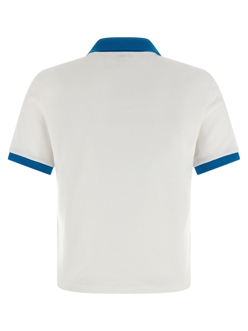 Versace Blue Cotton Polo Shirt