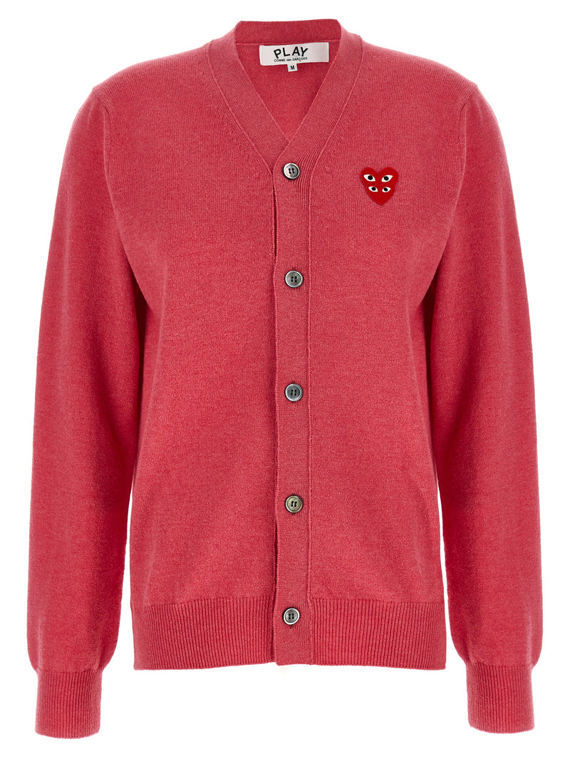 Comme Des Garçons Play Multicolor Wool Cardigan