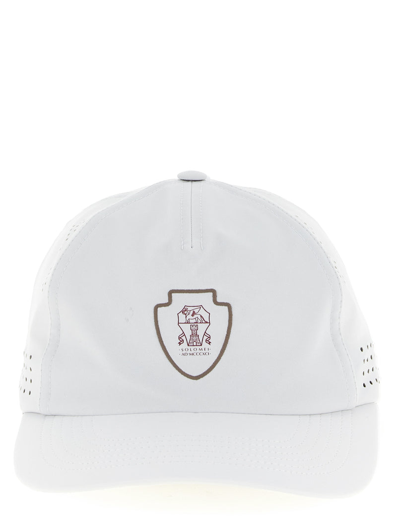 Brunello Cucinelli White Nylon Cap (Baseball Hat)