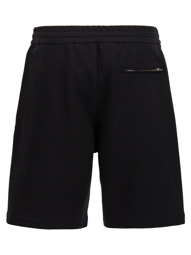 Alexander McQueen Black Cotton Bermuda Shorts