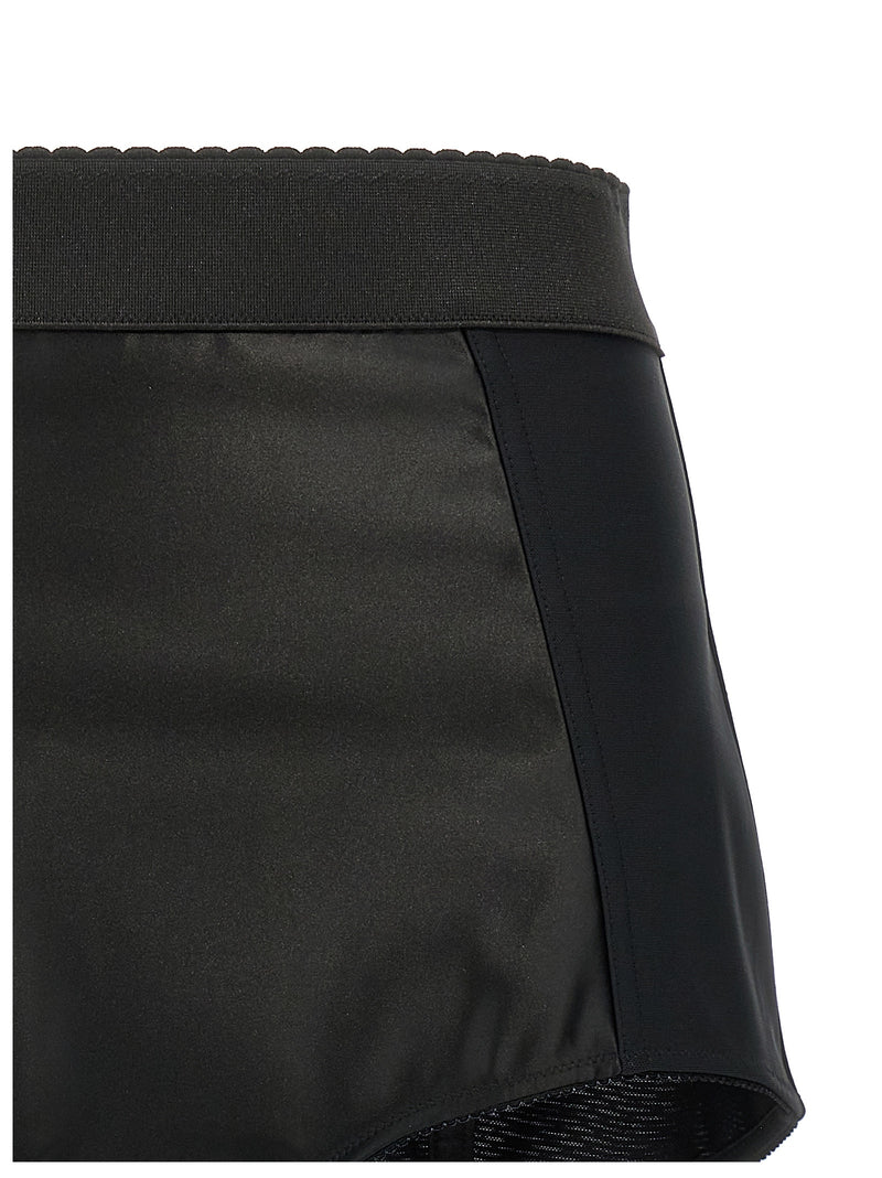 Dolce & Gabbana Black Polyamide Bermuda Shorts