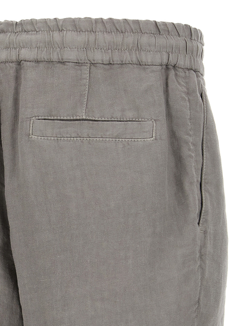Brunello Cucinelli Gray Linen Bermuda Shorts