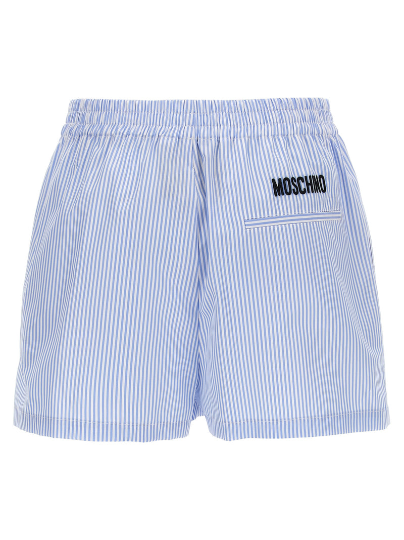 Moschino Blue Cotton Bermuda Shorts