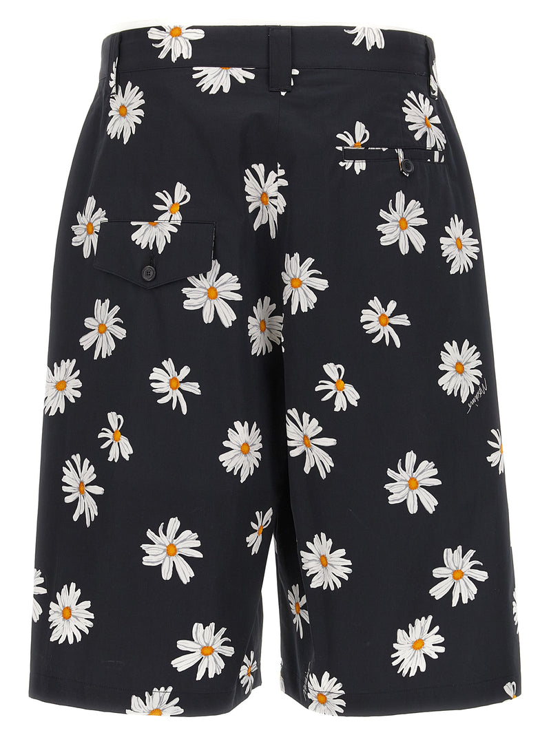 Moschino Black Cotton Bermuda Shorts