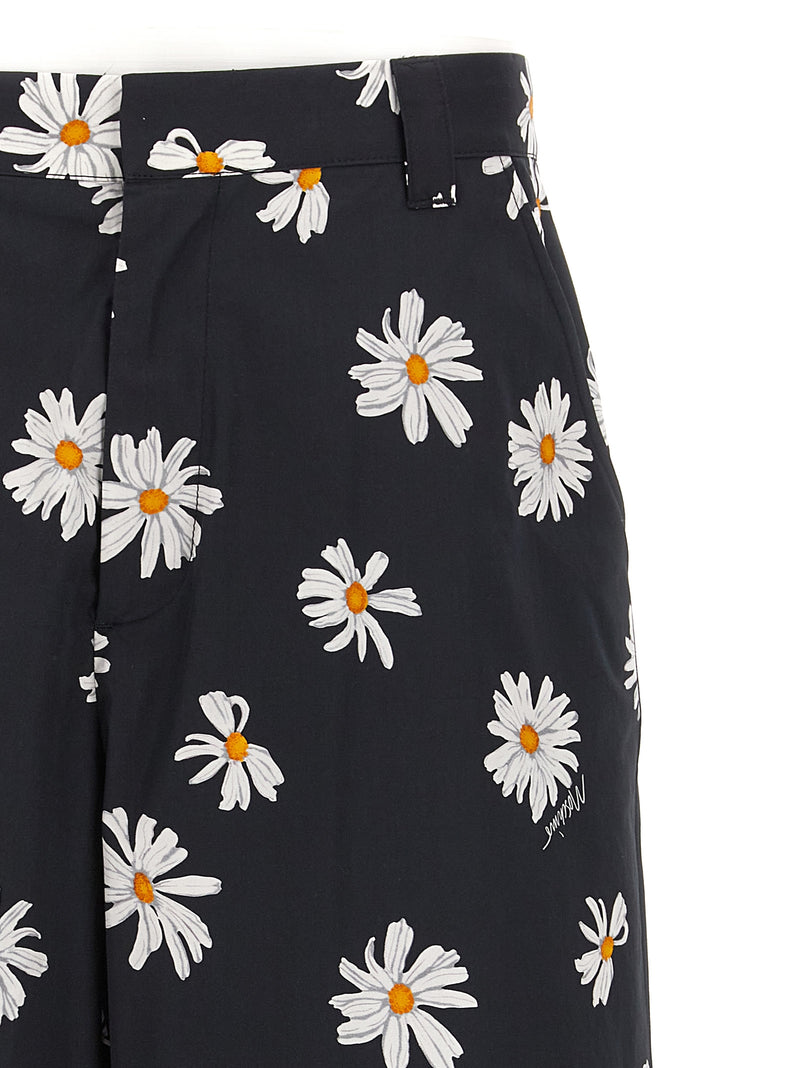 Moschino Black Cotton Bermuda Shorts