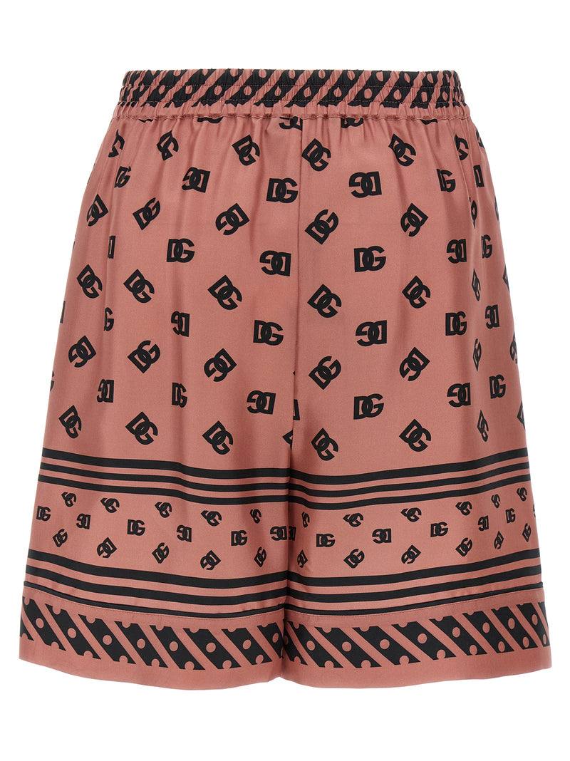 Dolce & Gabbana Multicolor Silk Bermuda Shorts