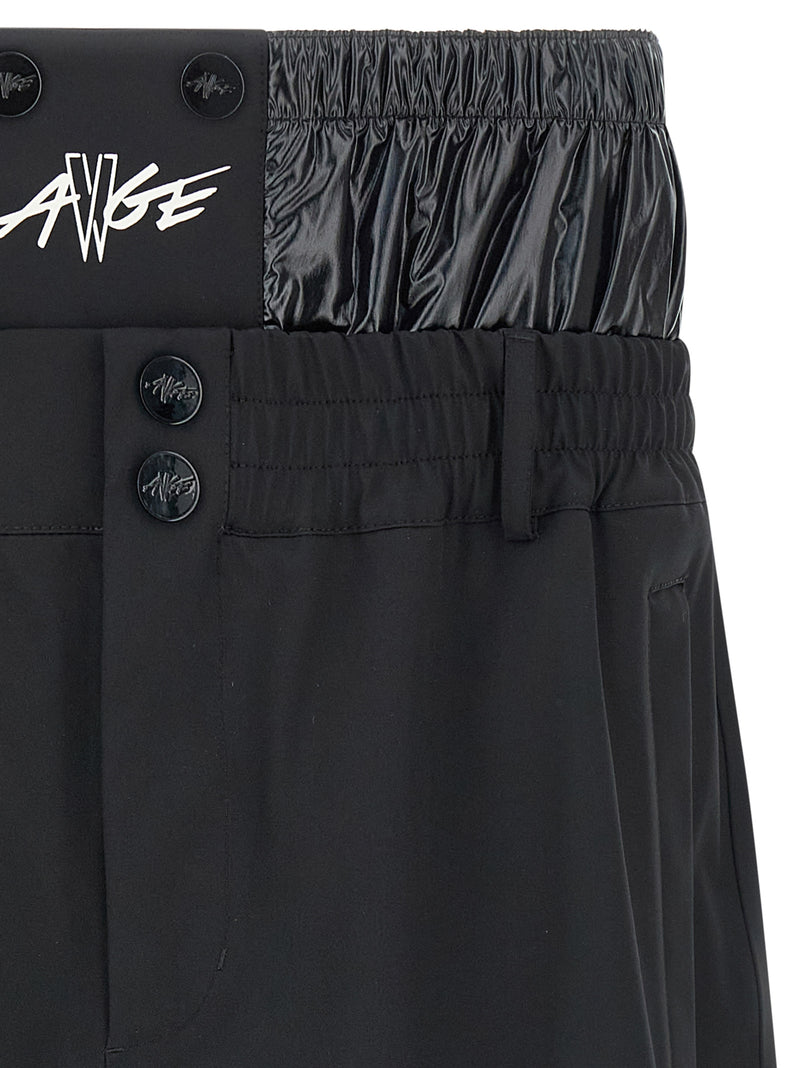 MONCLER GENIUS Black Polyamide Bermuda Shorts