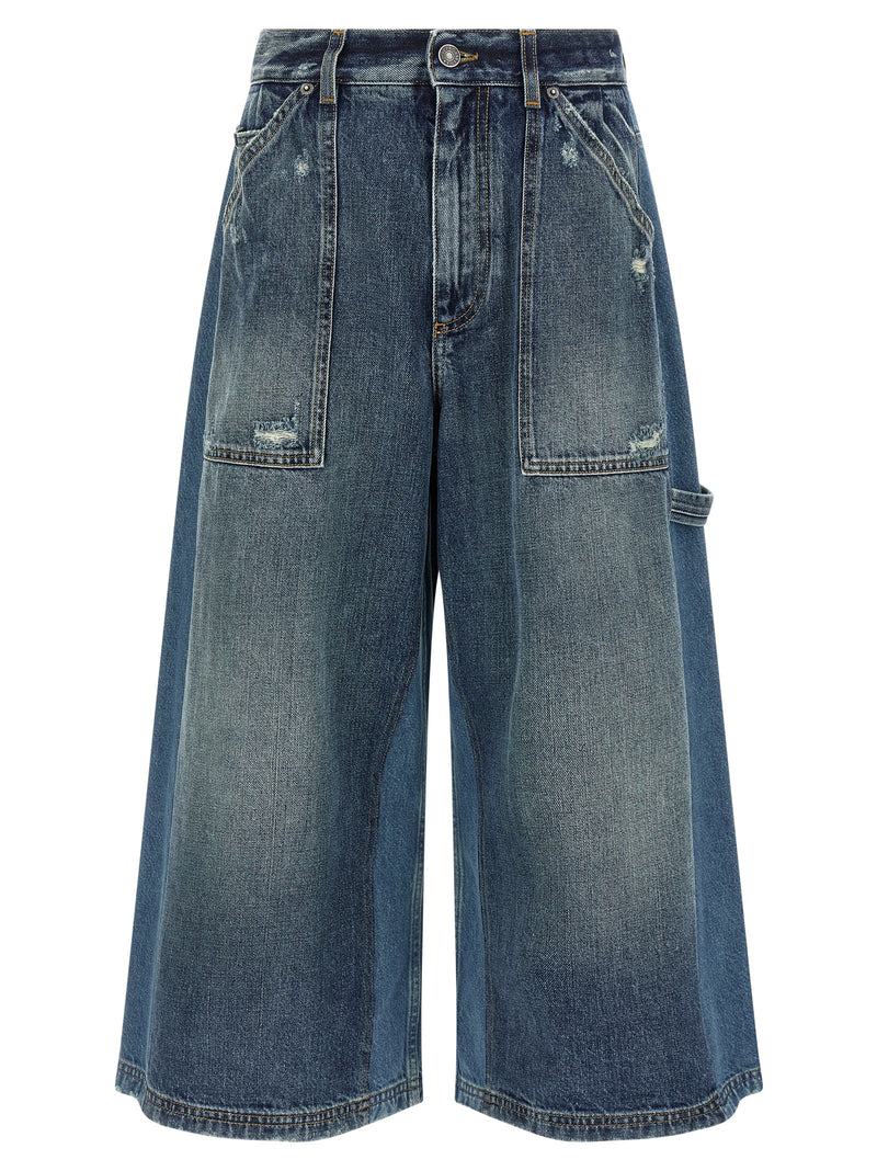 Dolce & Gabbana Blue Cotton Bermuda Shorts