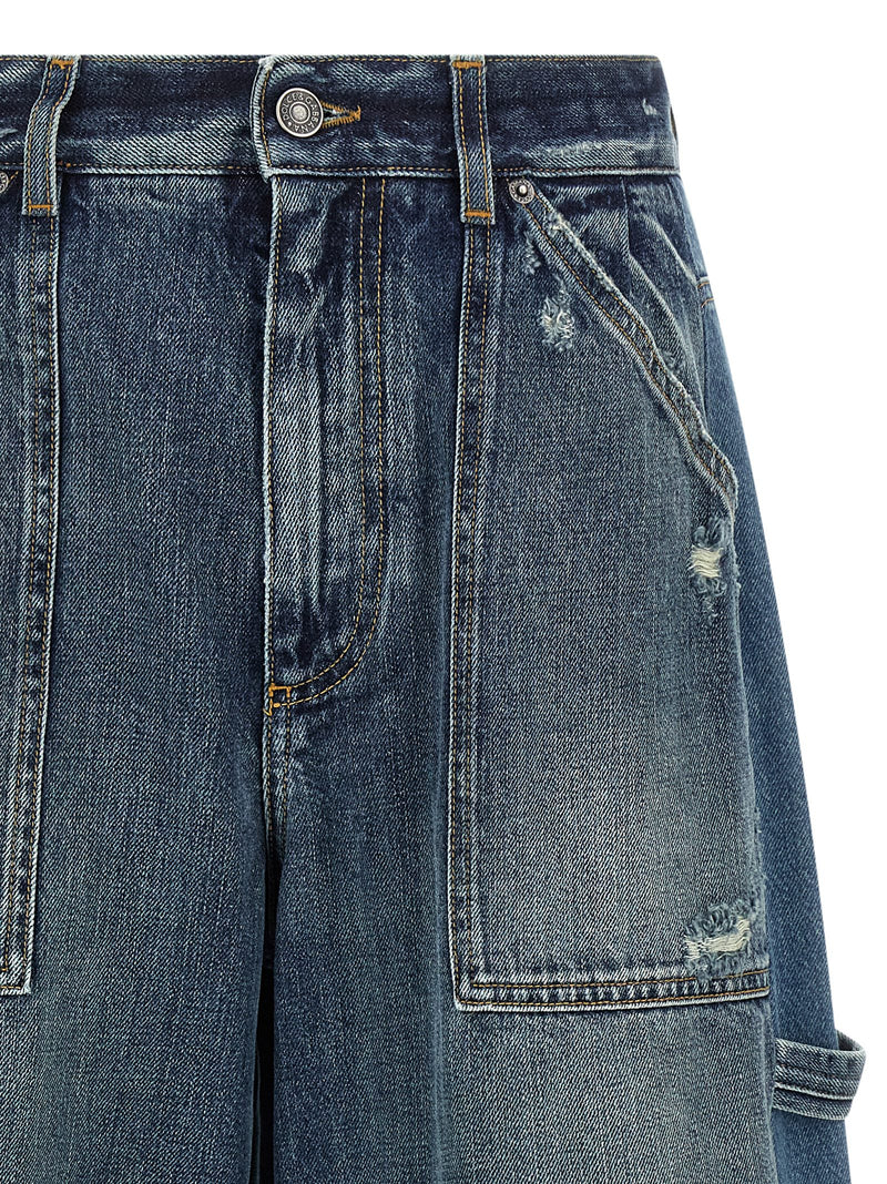 Dolce & Gabbana Blue Cotton Bermuda Shorts