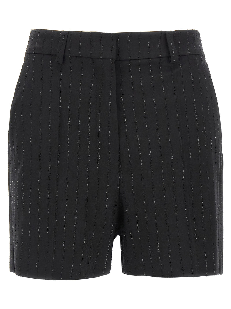 Max Mara Black Virgin Wool Bermuda Shorts