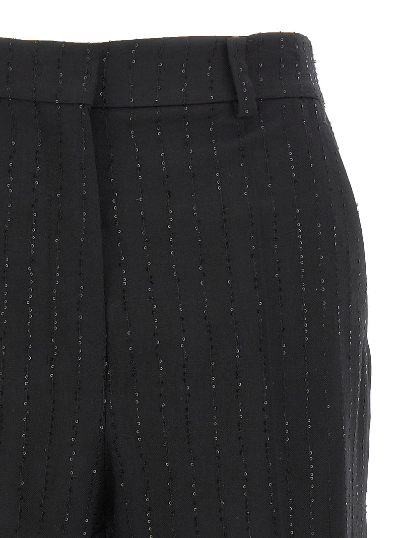 Max Mara Black Virgin Wool Bermuda Shorts