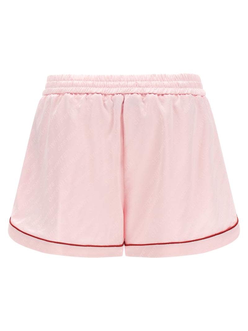 Off-White Multicolor Viscose Bermuda Shorts