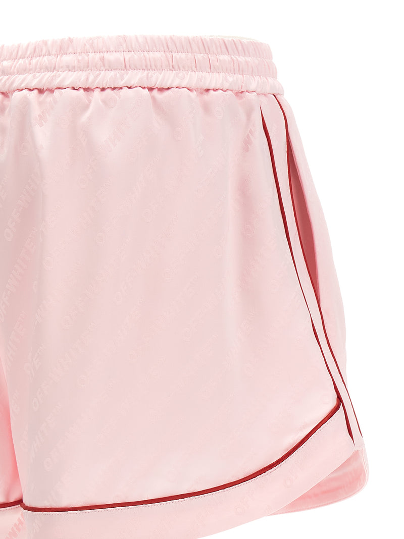 Off-White Multicolor Viscose Bermuda Shorts