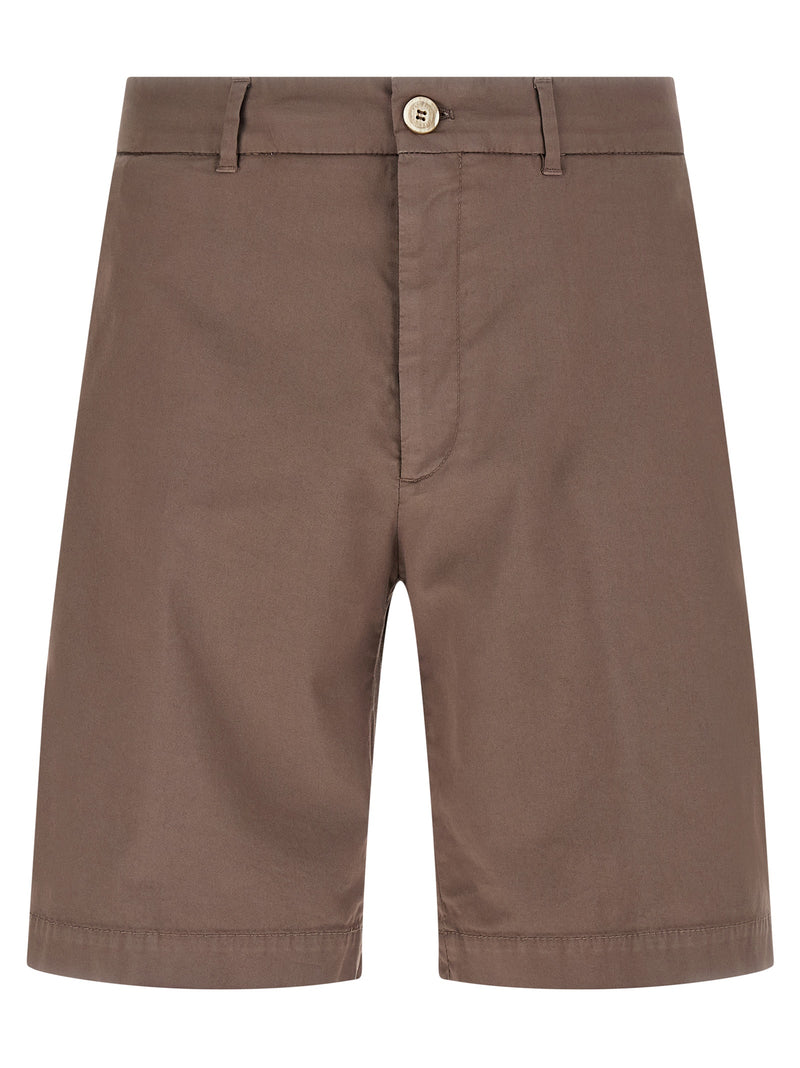 Brunello Cucinelli Brown Cotton Bermuda Shorts