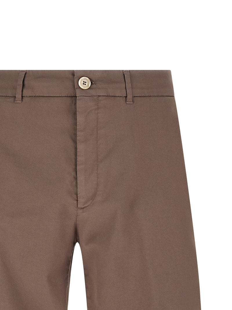 Brunello Cucinelli Brown Cotton Bermuda Shorts
