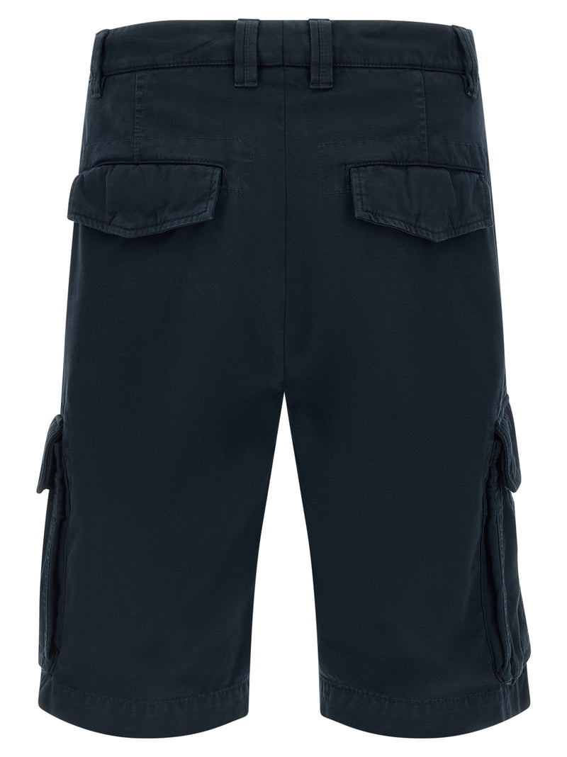 Brunello Cucinelli Blue Cotton Bermuda Shorts