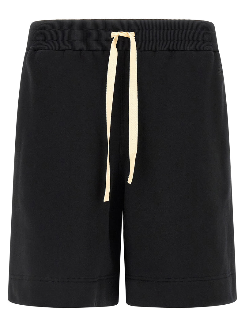 Jil Sander Black Cotton Bermuda Shorts