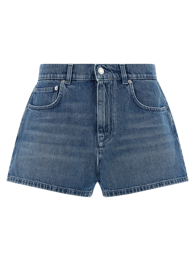 Moschino Blue Cotton Bermuda Shorts