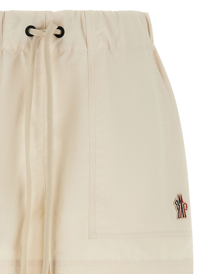 Moncler Grenoble White Polyester Bermuda Shorts